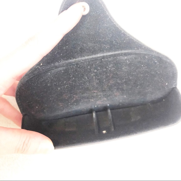 RAY-BAN Sunglass Eyeglass Case Black Leather - Picture 3 of 4